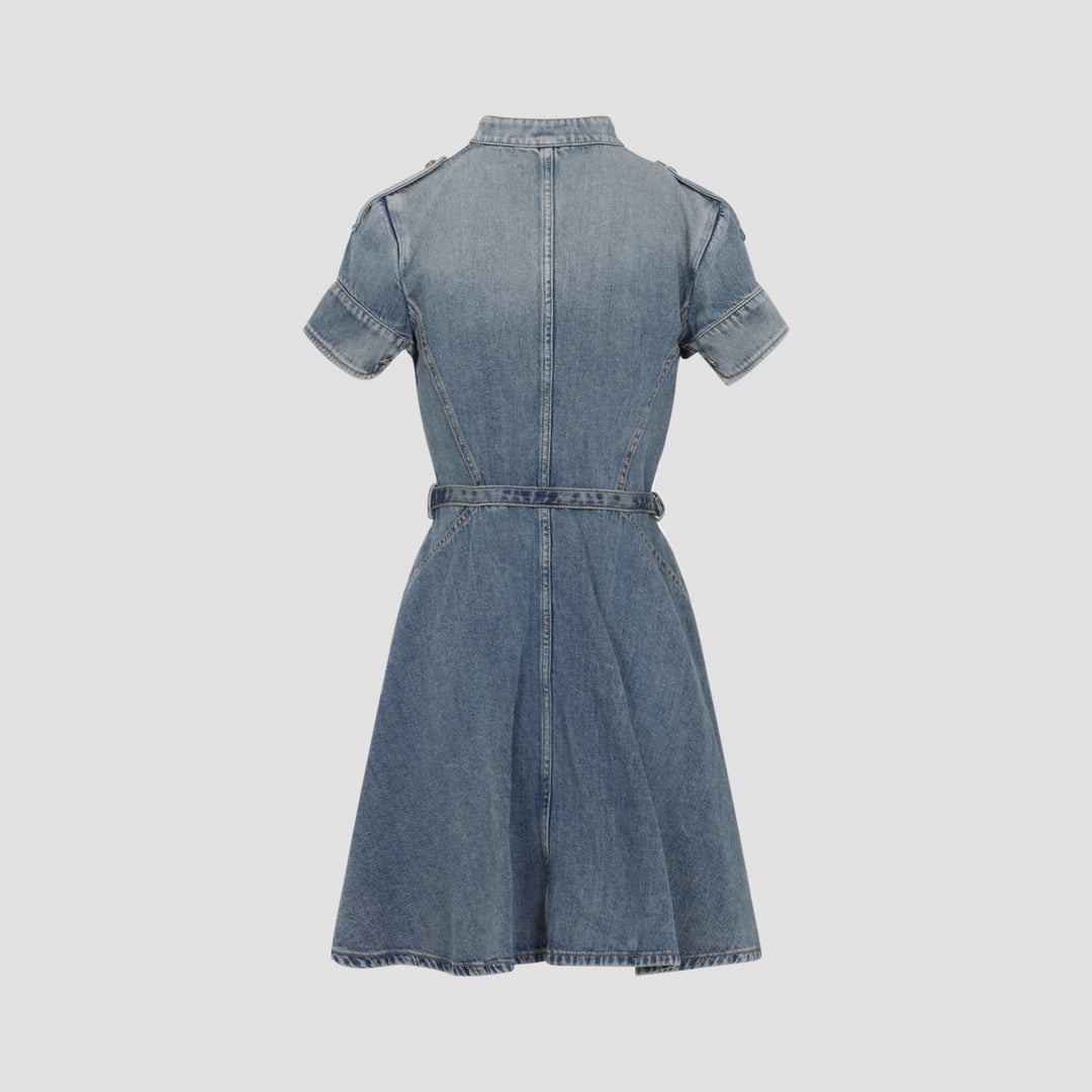 Alexander Mcqueen Mini dresses - Blue | 5fae8946792422ae6557d8c5c17eb47280b8a385