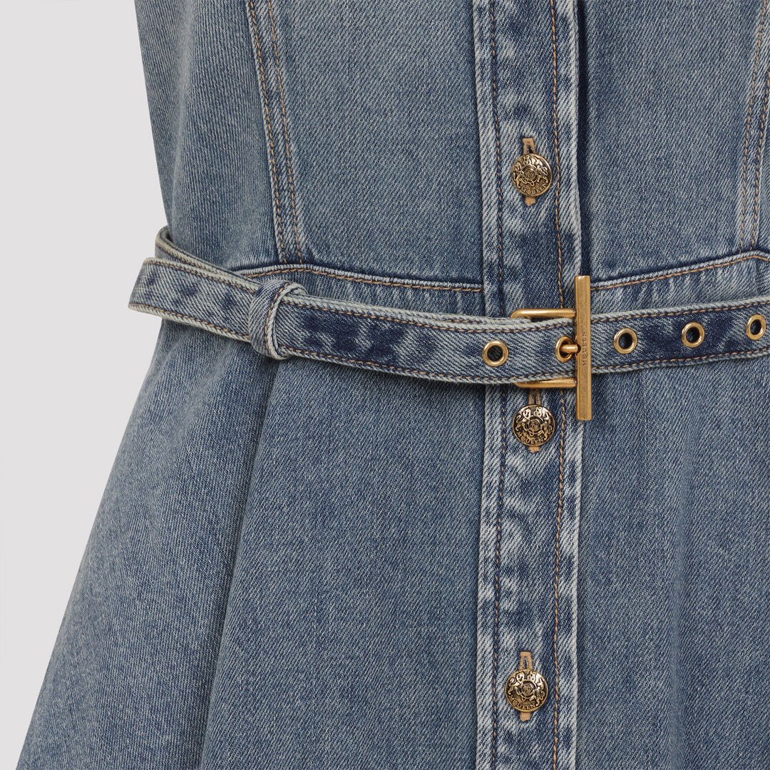 Alexander Mcqueen Mini dresses - Blue | f7c5fce26962e18993ff44fa71d75aa35244e5a3