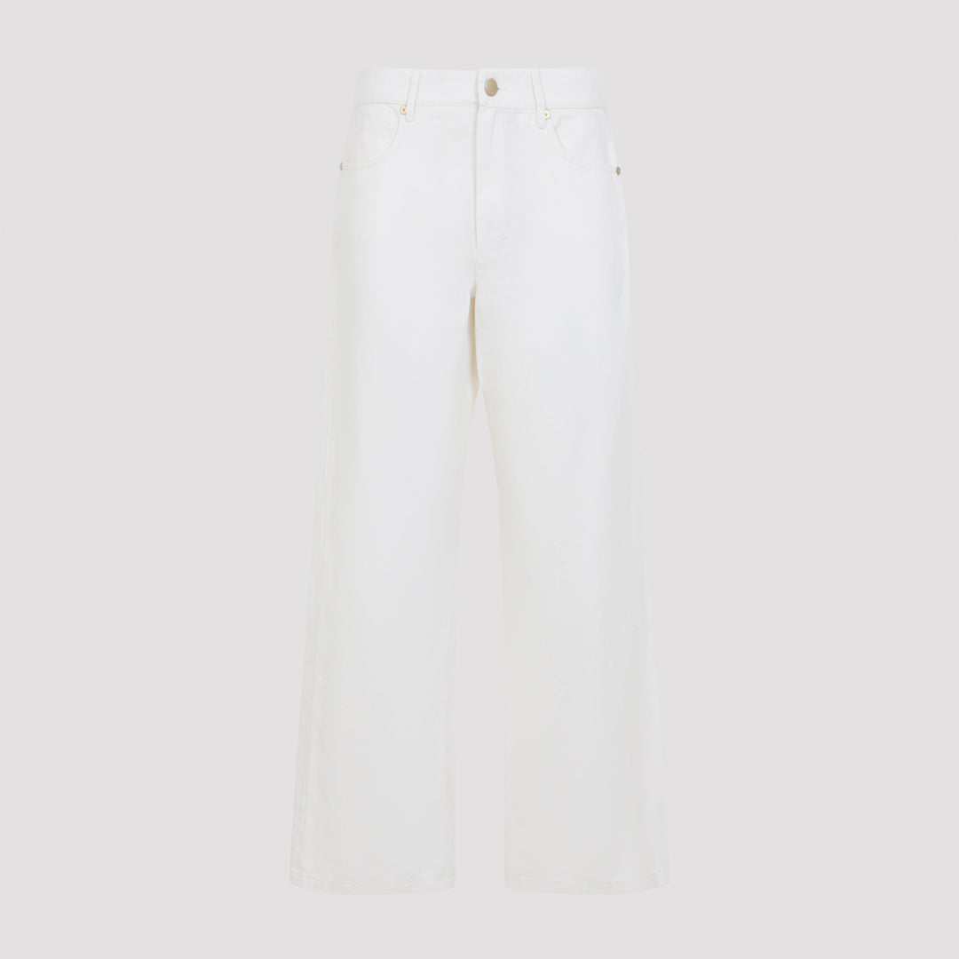 Max Mara`S Regular & straight leg - White | 5b43581d7ea31b8548427b3dc438f8fb096b8322