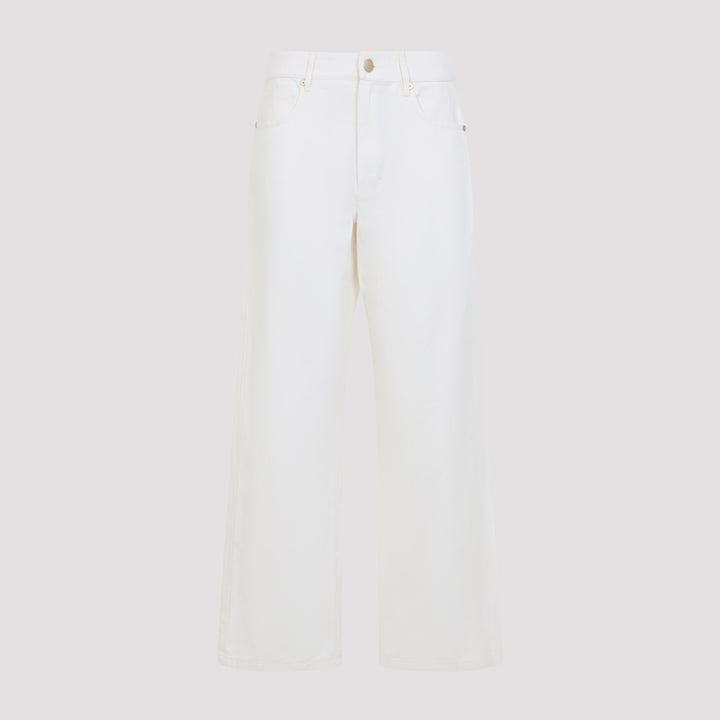Max Mara`S Regular & straight leg - White | 5b43581d7ea31b8548427b3dc438f8fb096b8322