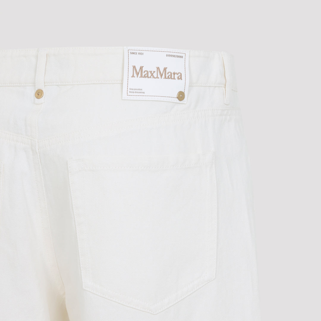 Max Mara`S Regular & straight leg - White | 22a61baff50cdeb9a4326e8baeb783d5cc8873a3