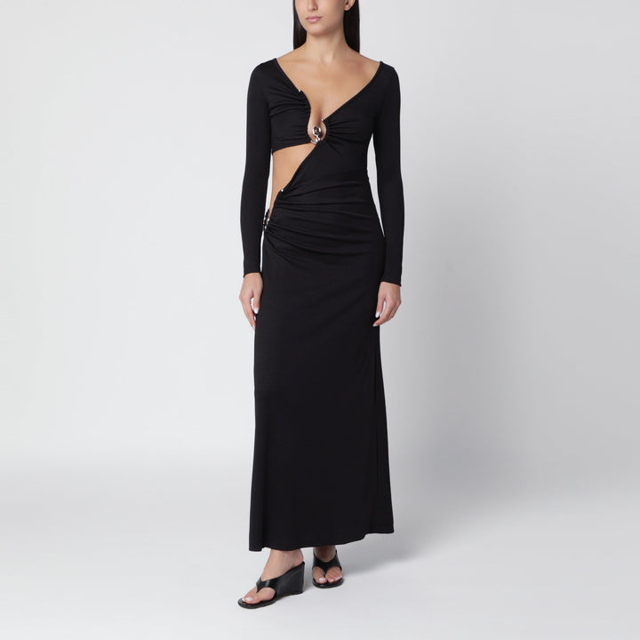 Christopher Esber Long Black Dress In Stretch Jersey