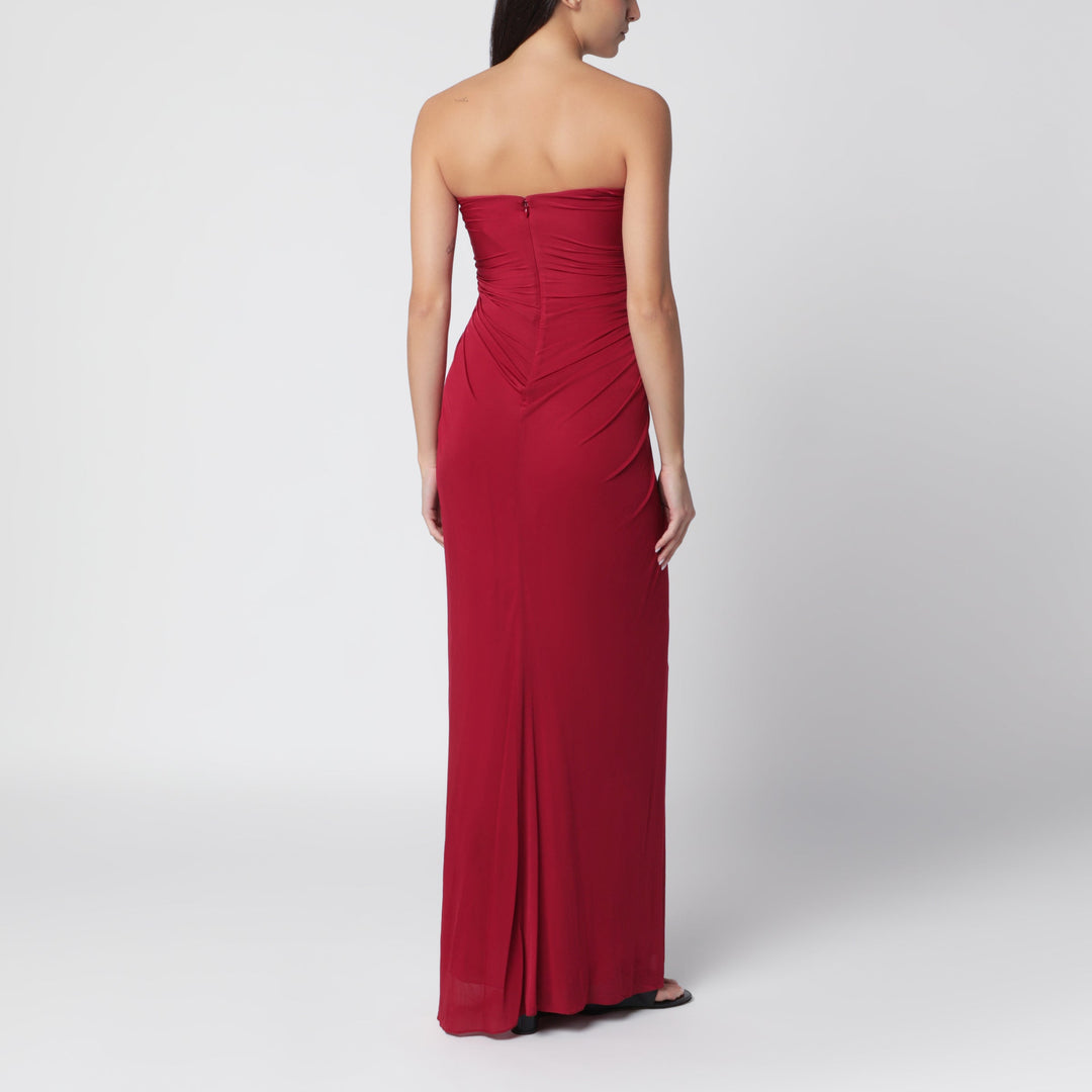 Christopher Esber Wine Long Jersey Dress