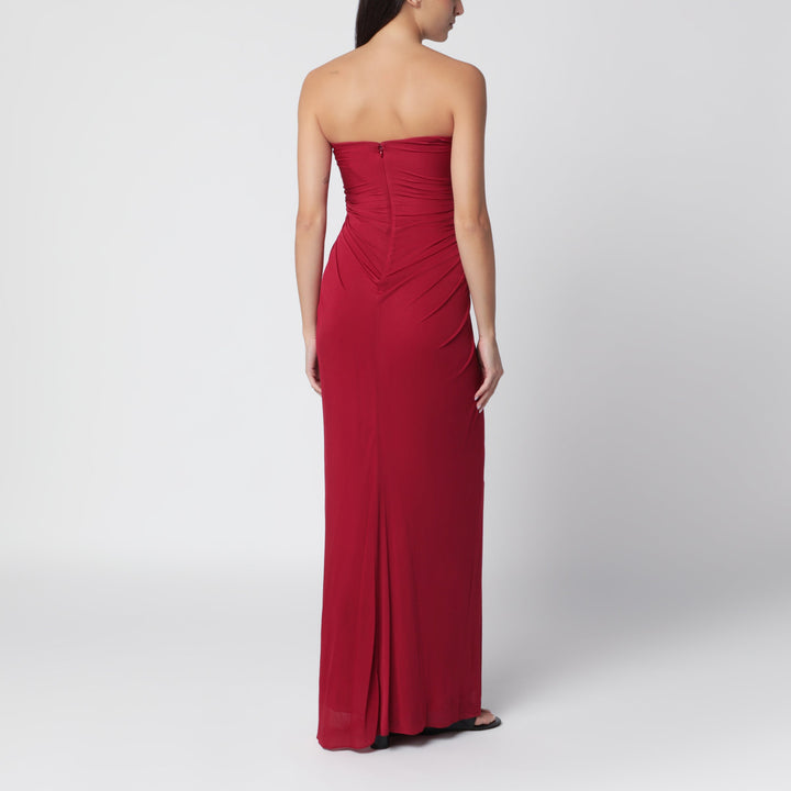 Christopher Esber Wine Long Jersey Dress
