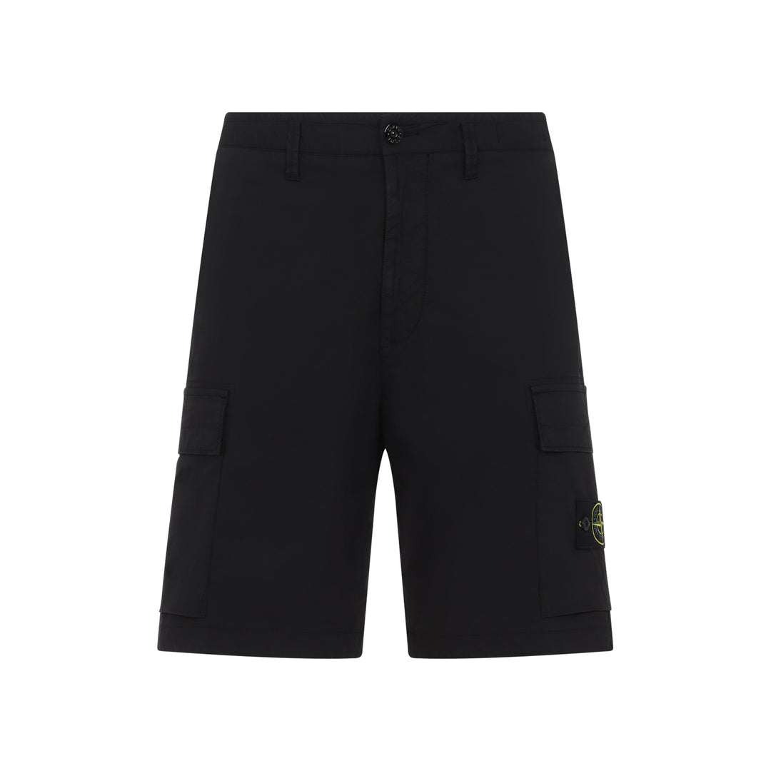 Stone Island Shorts - Black | 9287832cd6b19f409f28771ae3716b1a105694c2