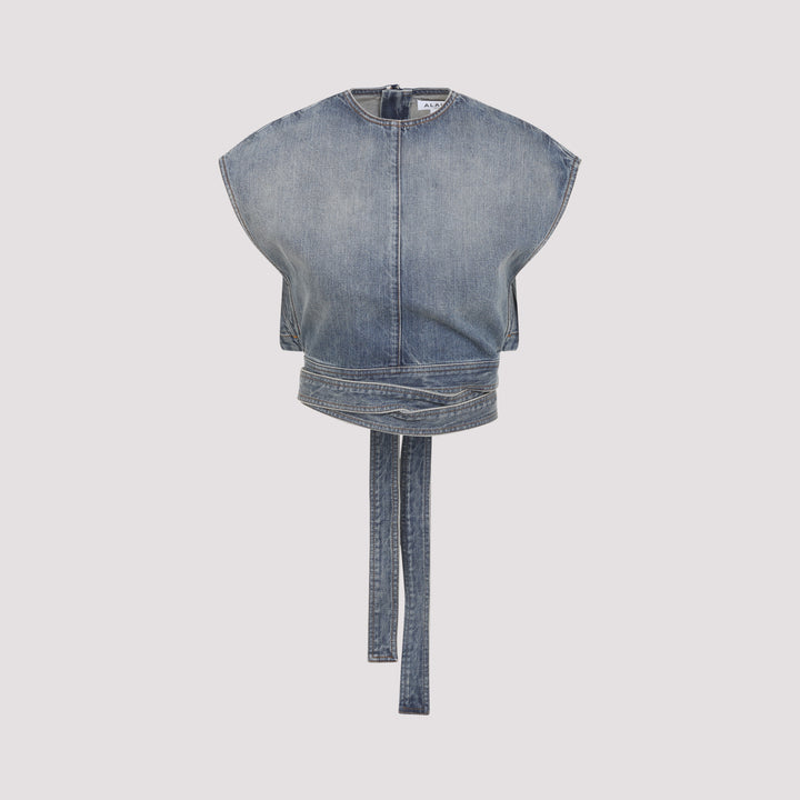 AlaÏA Tops - Blue | 41882a7a20f0be7f61c90ce61748a79ec6b3bbb3