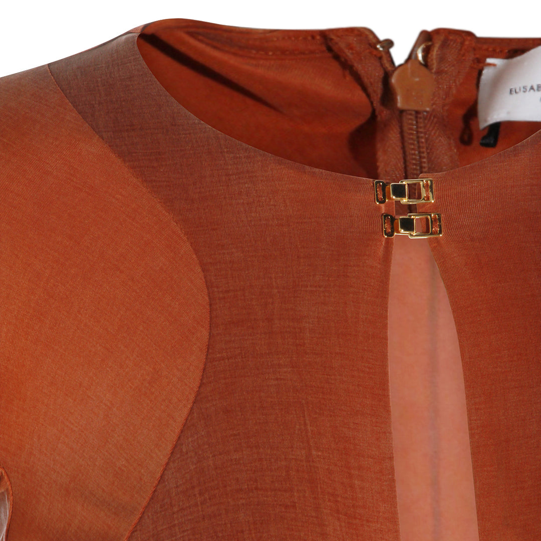 Elisabetta Franchi Dresses - Brown | 1d0b79bce48010bf5625f5ae592801c64172f8df