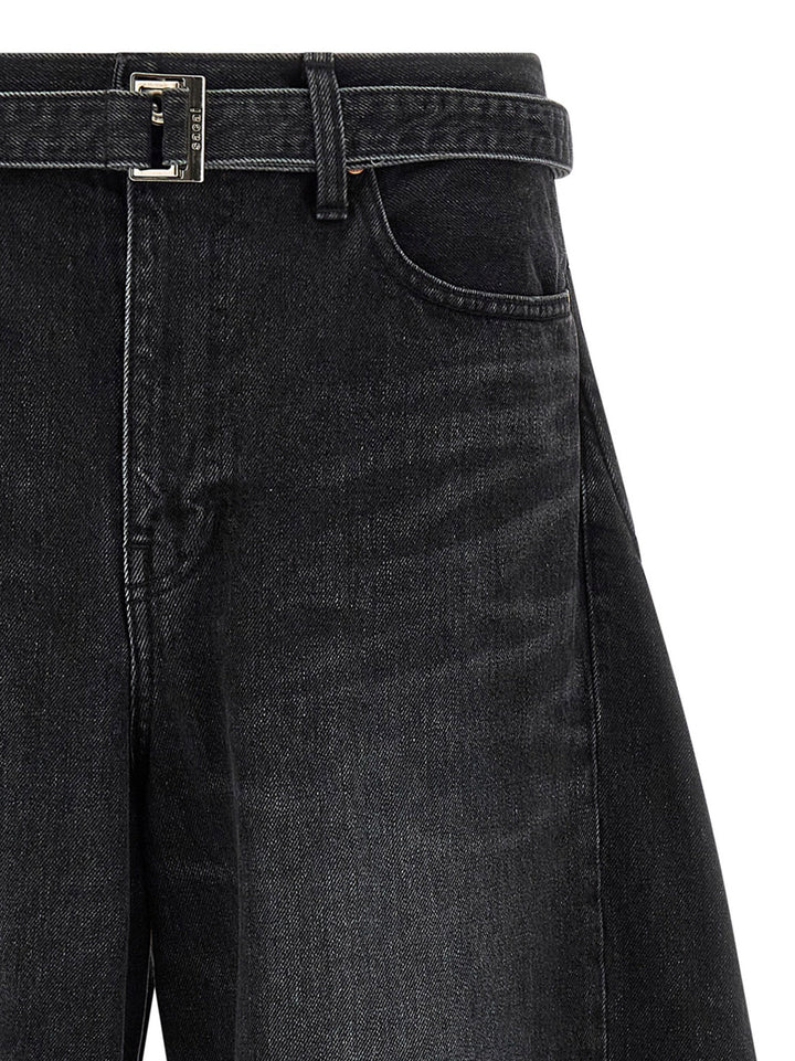 Sacai Extra Leg Jeans - Black | 8d8b76c92002744a0460937cf6ab1f1ffd1e6b2a