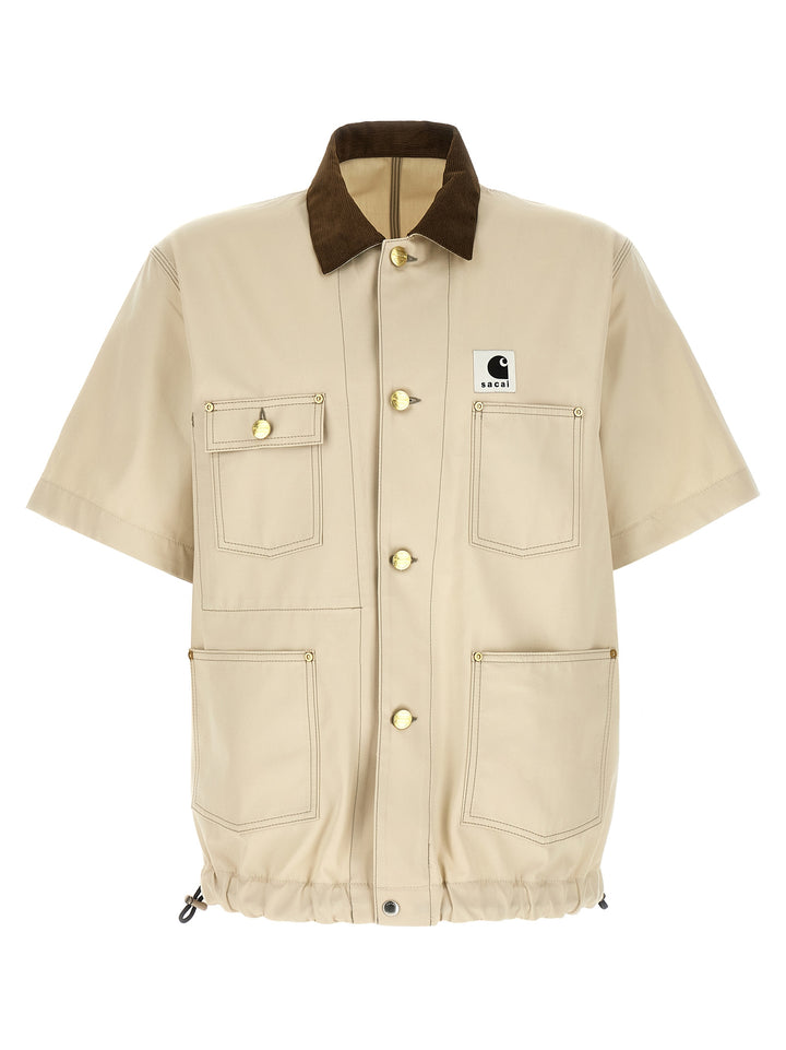 Sacai Duck Shirt and Blouse - Beige | 78023e1fa08c45f61904ec86ee68fd1f3c1ddc12