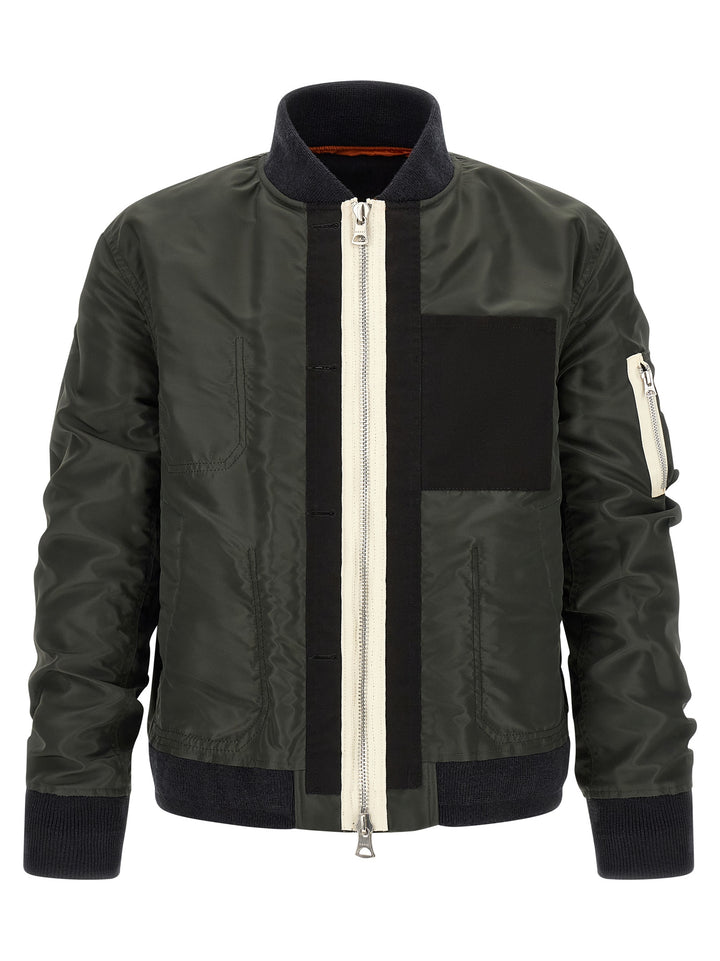 Sacai Reversible Blouson Puffer Jackets - Multicolor | e1443e6f3cdad278bc0234e5ea3bb52e55499d5d