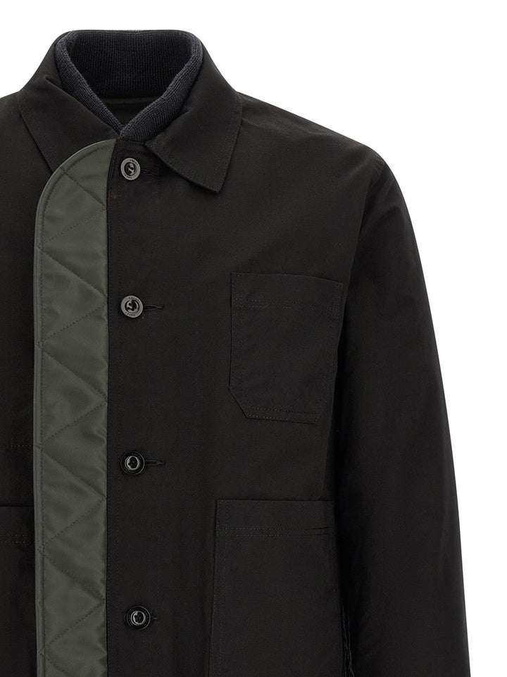 Sacai Reversible Blouson Puffer Jackets - Multicolor | 778e408d603749c59fcc3b2f0b58c640a3b5ea93