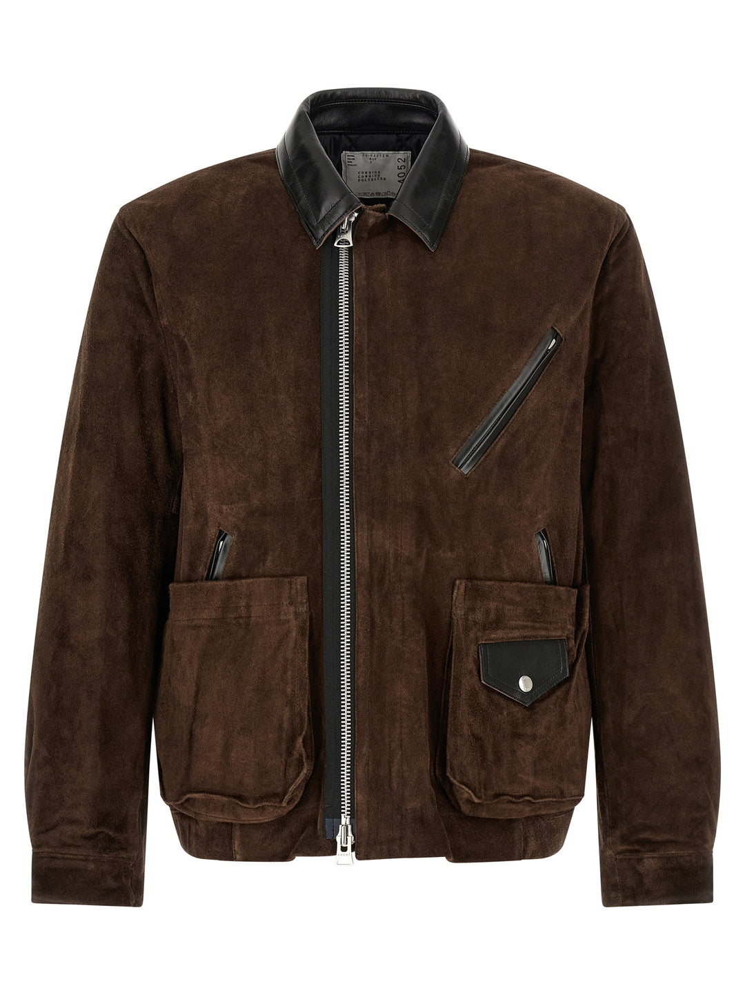 Sacai Suede Blouson Puffer Jackets - Brown | d28793330b28167bc50699625eaacb75ff9136ef