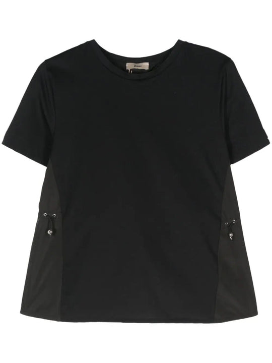 Cotton Jersey And New Techno Taffeta T-Shirt