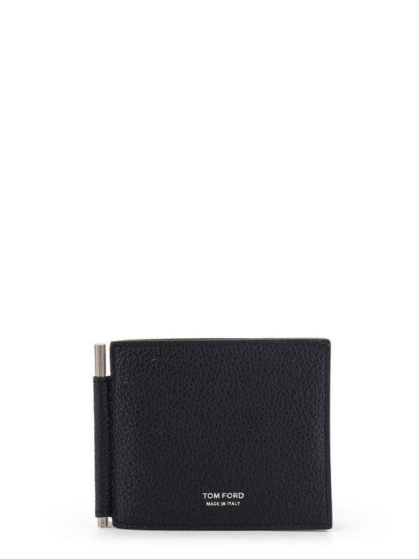 Leather Card Holder With Front Logo