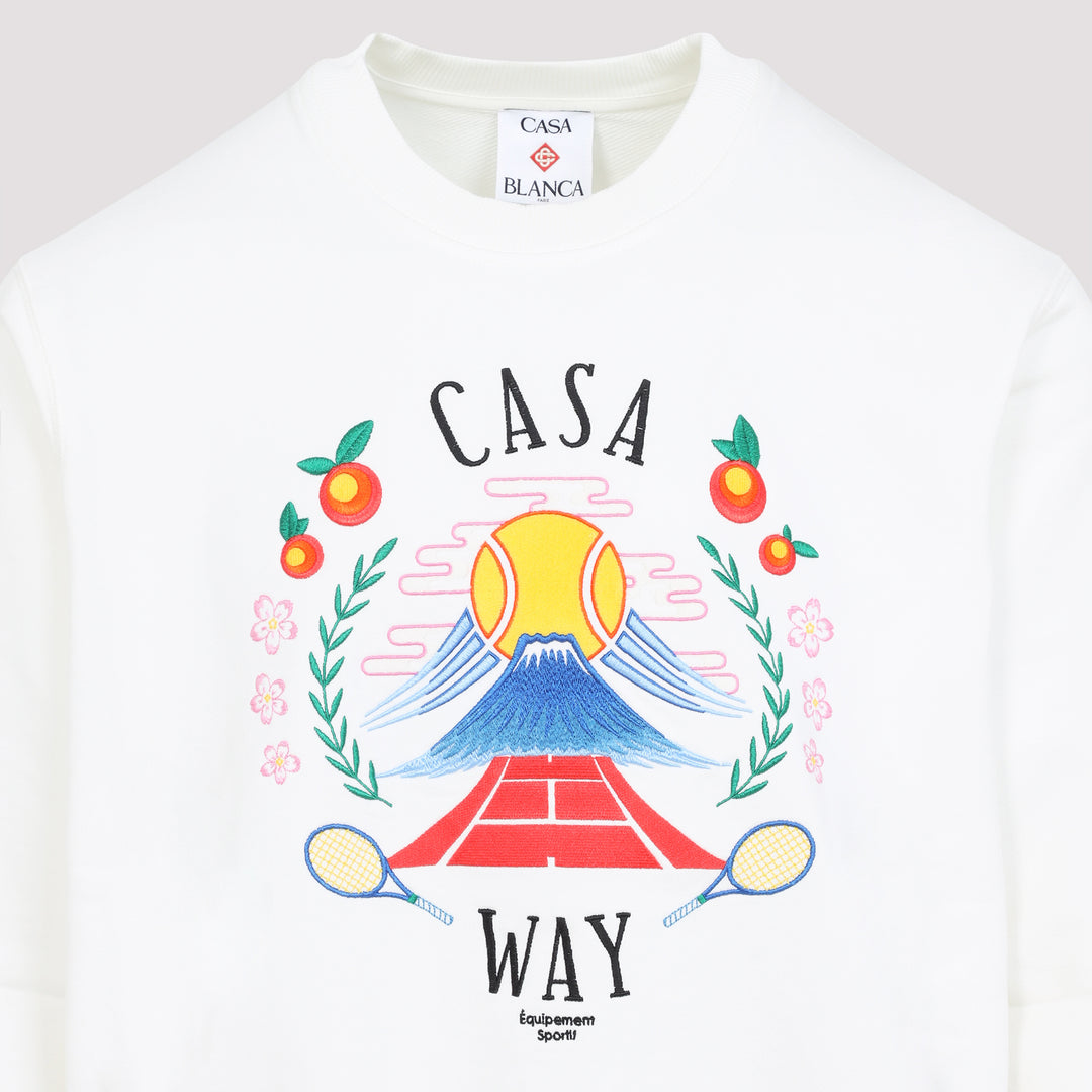Casablanca Sweatshirts - White | ceb830f151ab7a49bc91b9d6cd7f88c292eed297