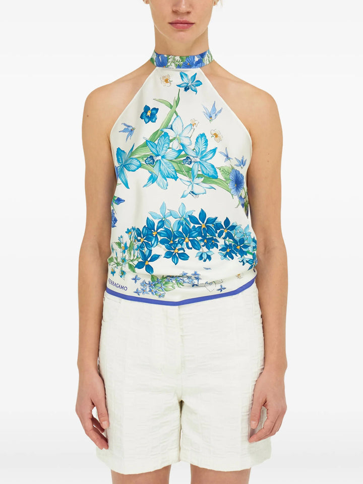 Ferragamo TOP - Blue | 97caab362457c7afca577bfc7da8bdf688a4118a