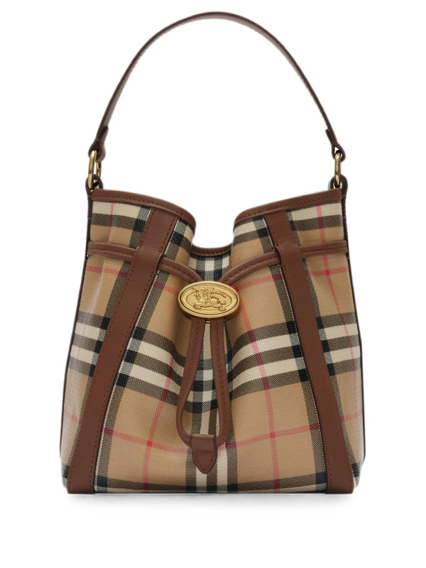 Mini Check Bucket Bag