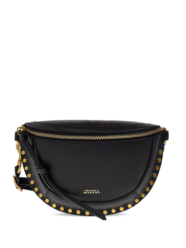 Skano Hammered Leather Belt Bag With Studs