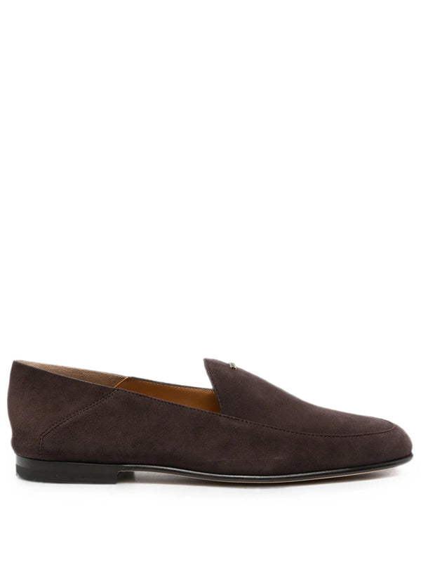 Suede Loafer-Style Mules