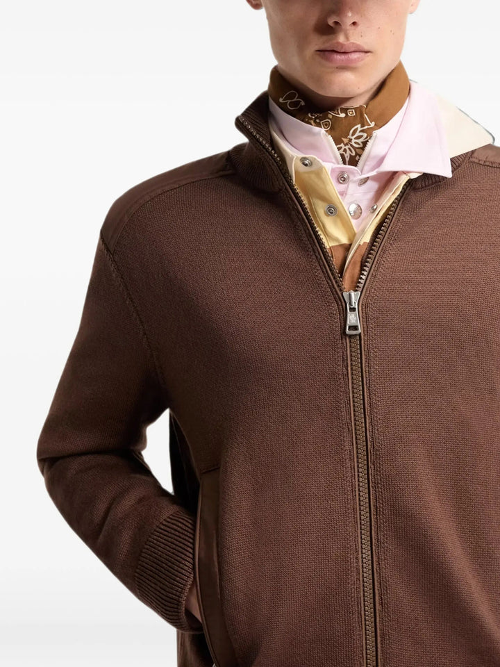 Moncler Cardigan - Brown | 5e084882c77ce6932229e548e12aef4a69939cf5