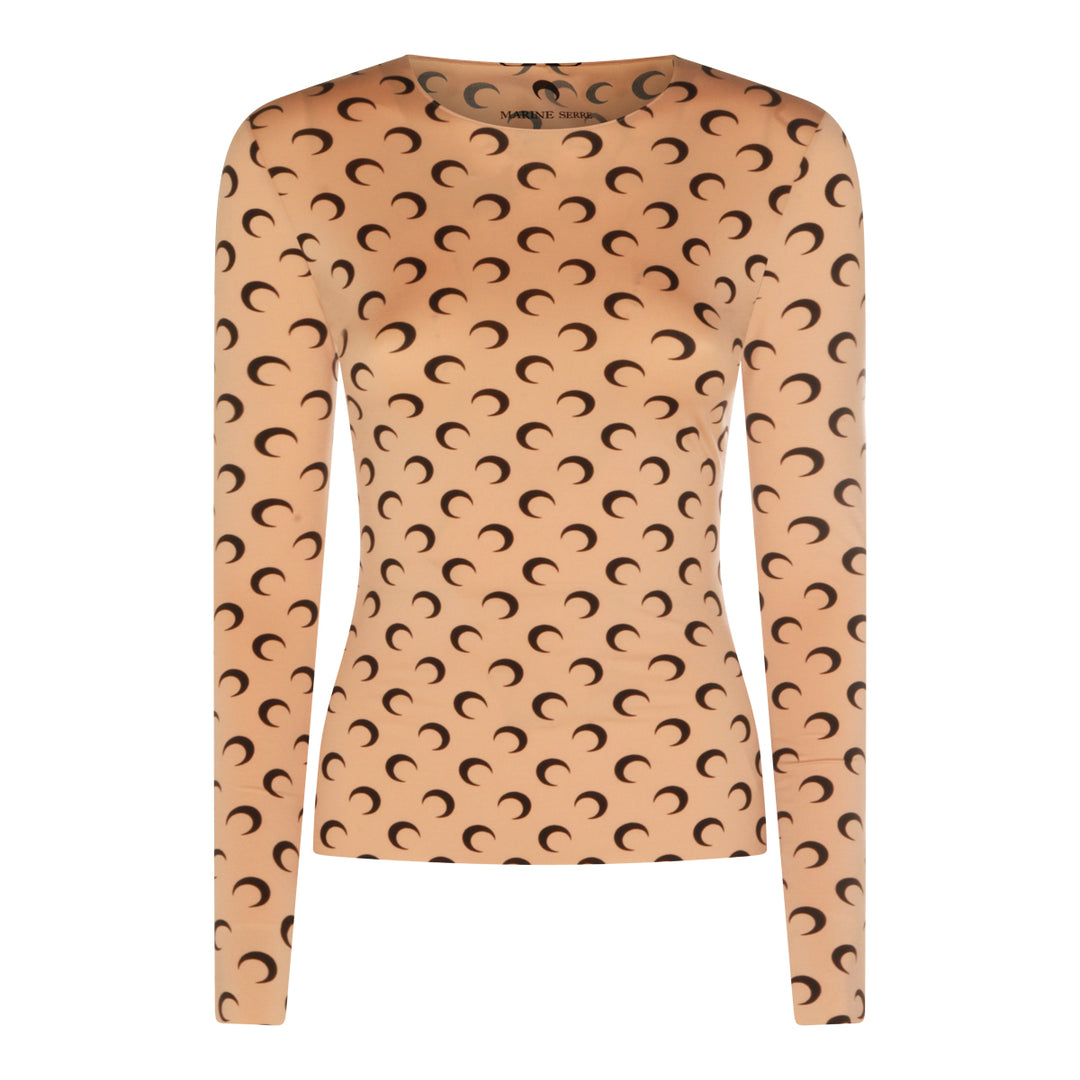 Marine Serre Top - Brown | 06327fc35ba2dbb19ce96c33c12af562ac2c1f58