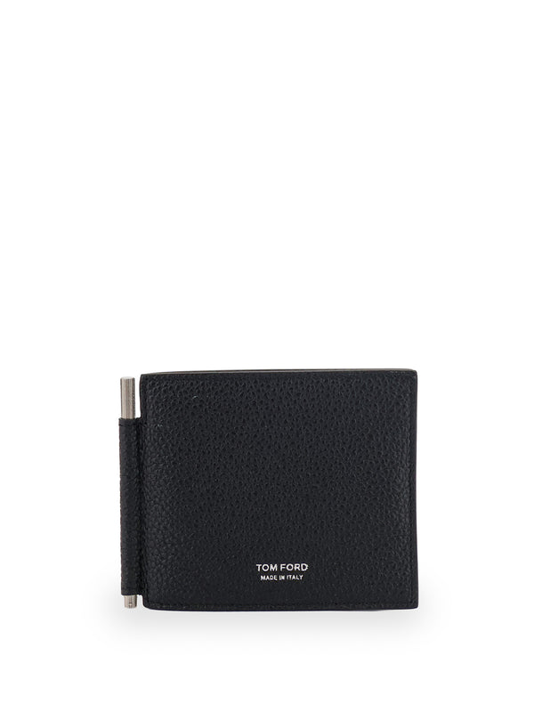 Leather Card Holder With Front Logo