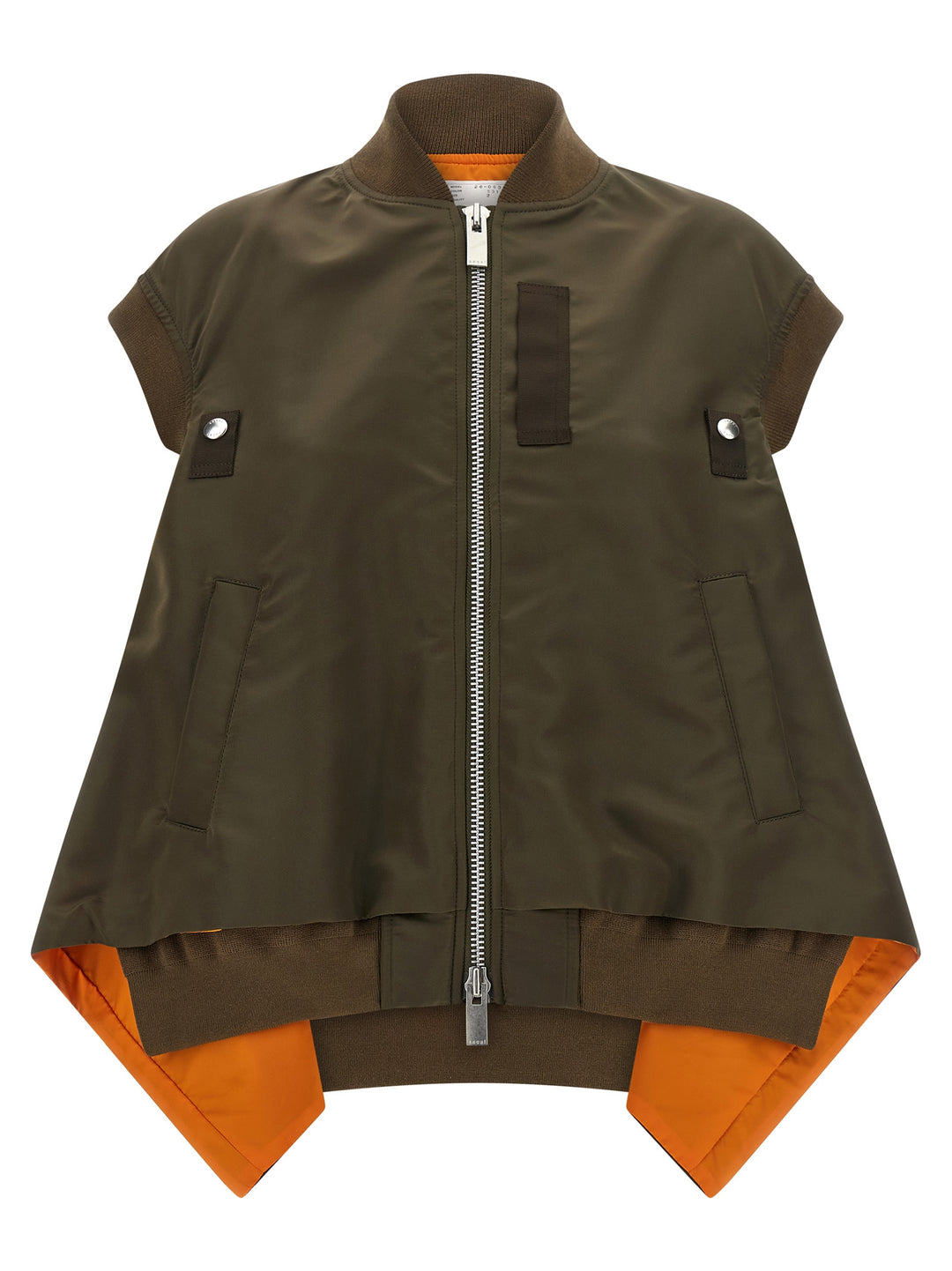 Sacai Asymmetrical Hem Vest Gilet - Green | cc3ced300deeb1b36fd87d3cbcdbb5e5094978d9