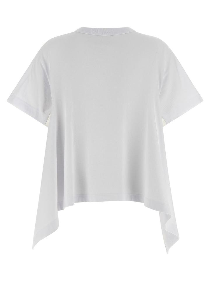 Sacai Denim Insert T-shirt - White | 9f82a57064190f7ae4ea2ce4be8bd4624d6b9f64