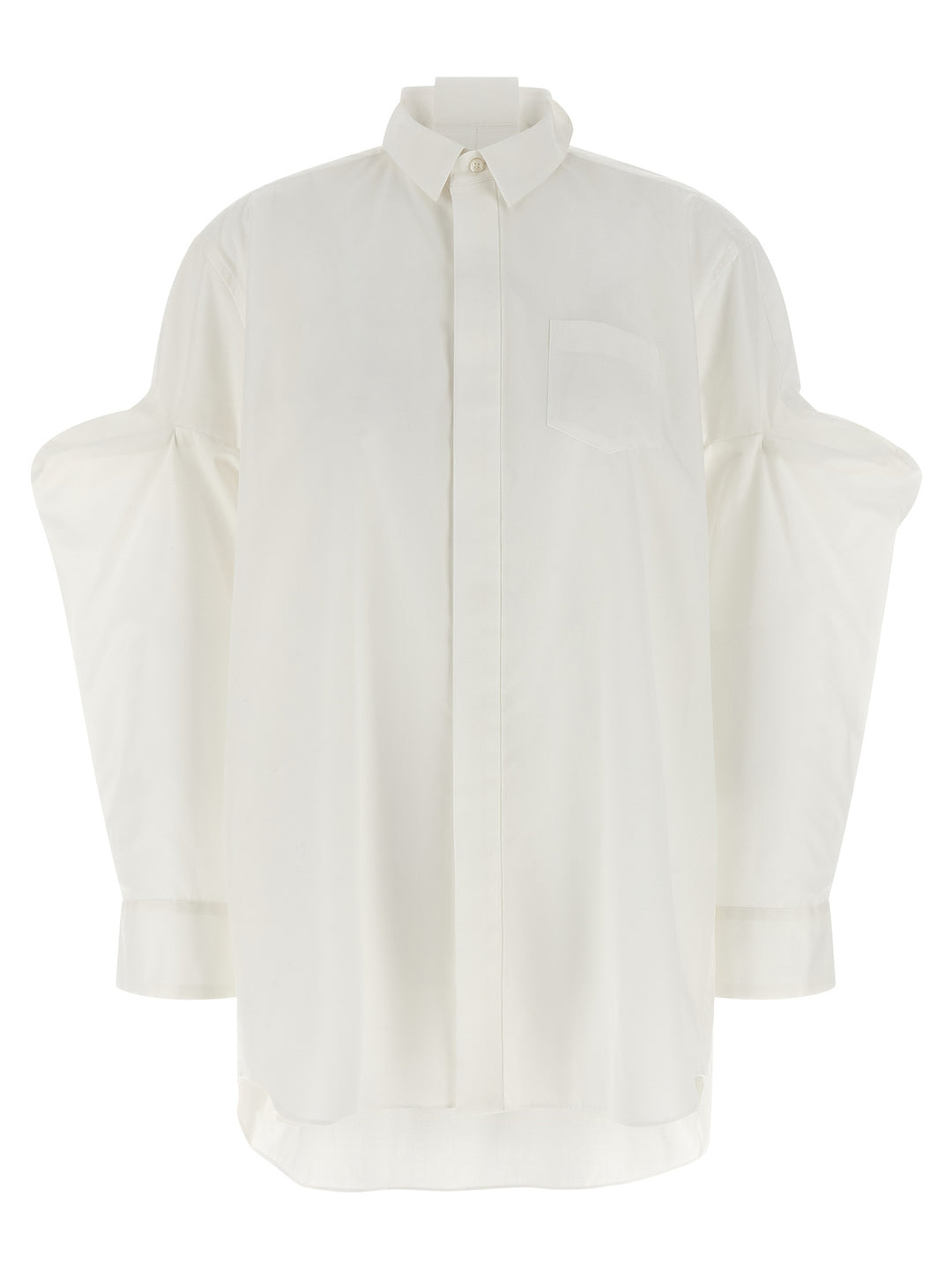 Sacai Poplin Shirt Shirt and Blouse - White | 83c5bca48ca3fbc96dcdd64d0b3d0a867d23bf41