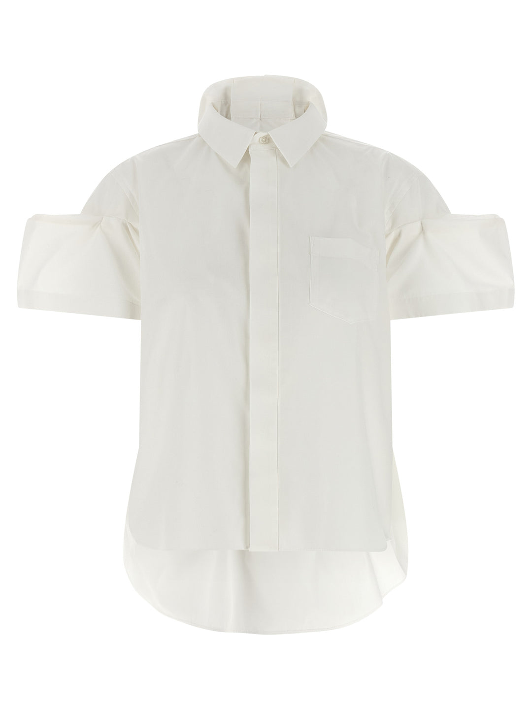Sacai Poplin Shirt Shirt and Blouse - White | 3a6491a5d6a7b023eee820c4db00ca3a5d455f45