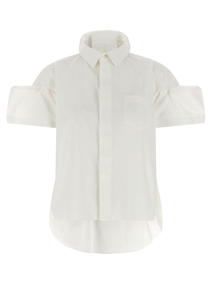 Sacai Poplin Shirt Shirt and Blouse - White | 3a6491a5d6a7b023eee820c4db00ca3a5d455f45