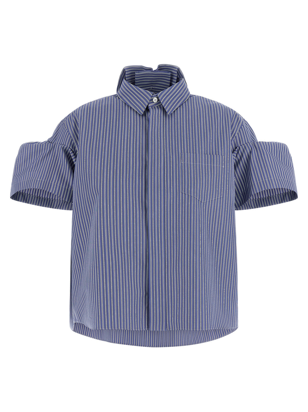 Sacai Striped Shirt Shirt and Blouse - Blue | 114491bc671039bef35998fa64af029cebb6ff1f
