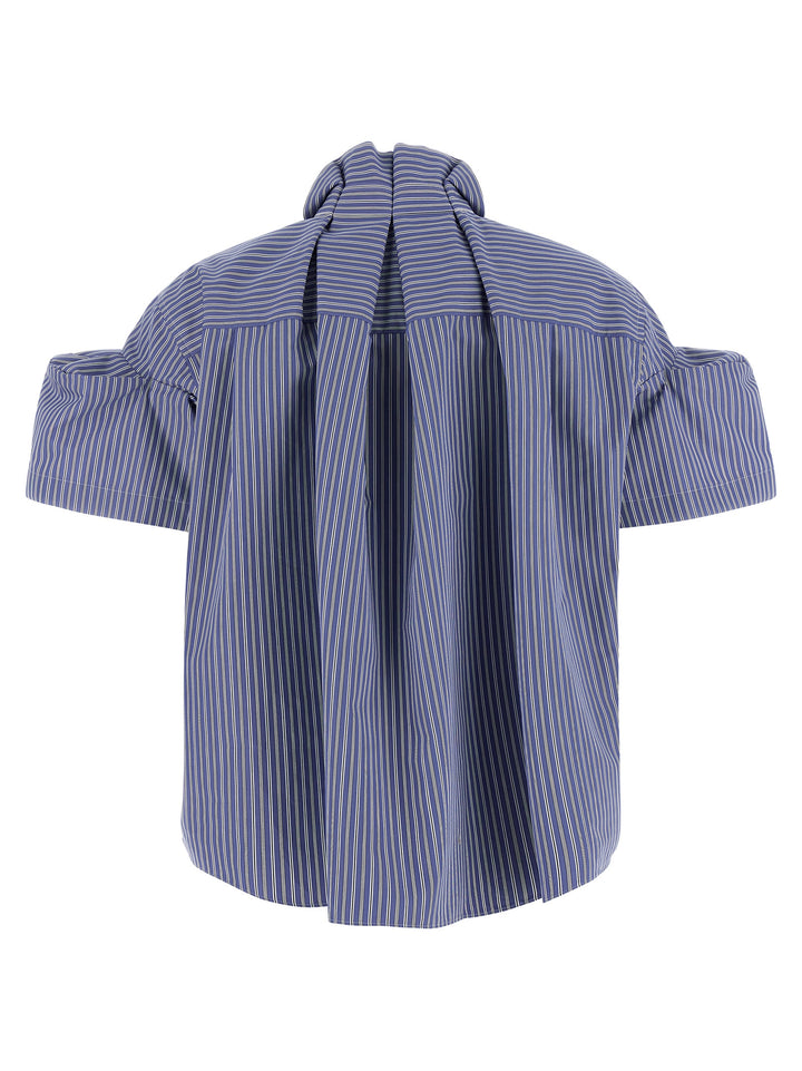 Sacai Striped Shirt Shirt and Blouse - Blue | e80a7bcad82e067a62d8120de8c2d1648396f893