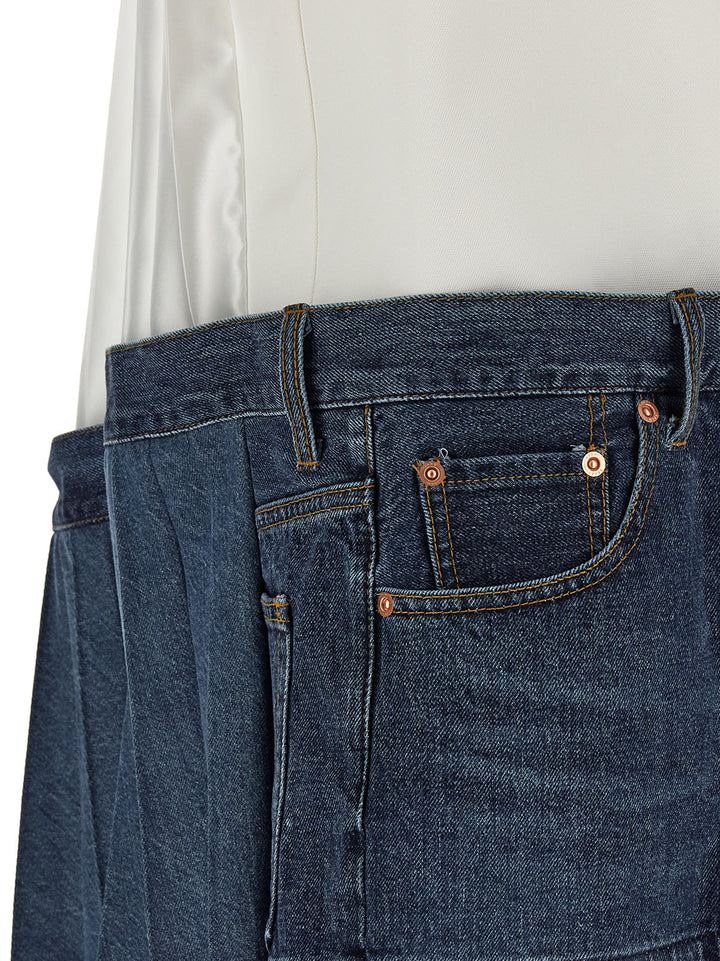 Sacai Denim Dress Dresses - Multicolor | 392de2dd5f6094a1a2625da323472601428bb0fe
