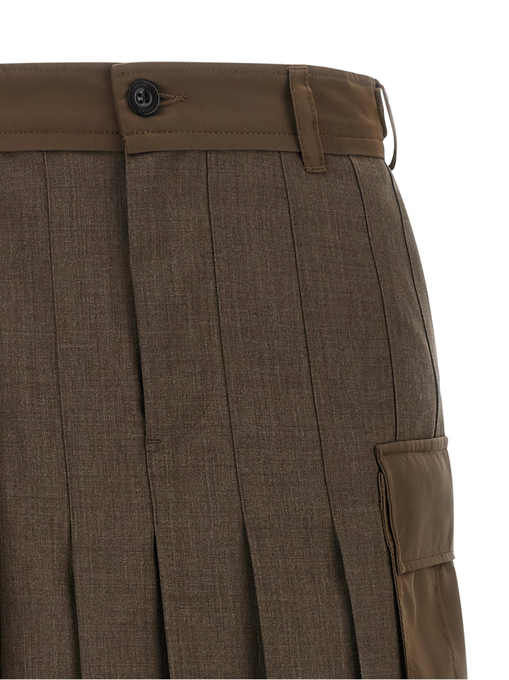 Sacai Hybrid Construction Skirt Skirts - Brown | 1253879f4efd7c4cbdcdd449a8a89bcb3f62555a