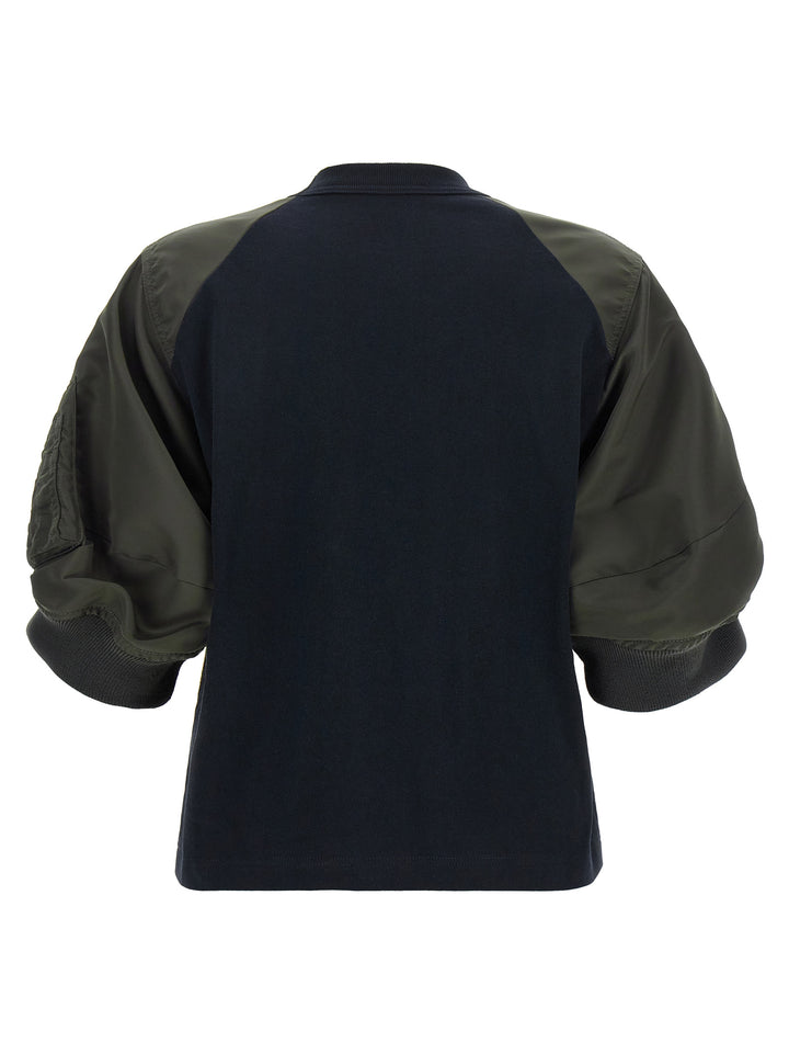 Sacai Hybrid T-shirt - Blue | 5cc6cd09952a7a40f75edf54852f3fa993d5aa0c