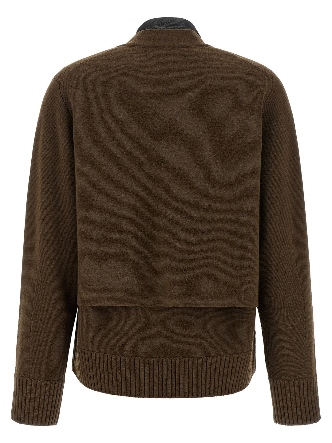 Sacai Cut-Out Cardigan Sweaters and Cardigans - Brown | 72724e17cb71f681e2205810345006be9f6d767d