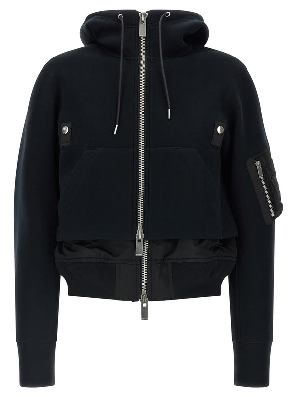 Sponge Puffer Jackets Black