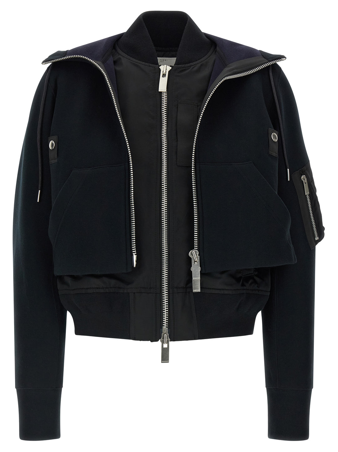 Sacai Sponge Puffer Jackets - Black | 5a60559391c4100cb9116c8d3b4b79e77477bf38