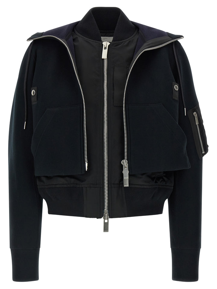 Sacai Sponge Puffer Jackets - Black | 5a60559391c4100cb9116c8d3b4b79e77477bf38