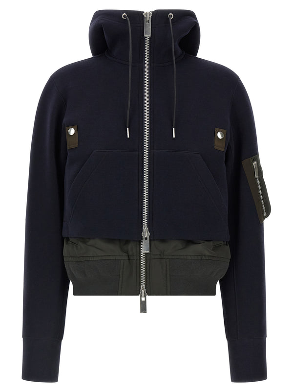 Sponge Puffer Jackets Blue