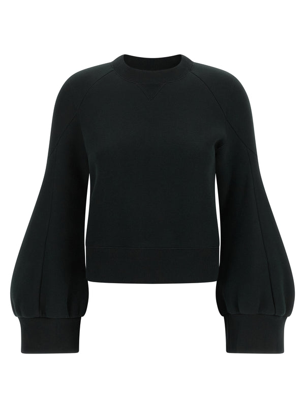 Balloon Sleeve Sweatshirt Black