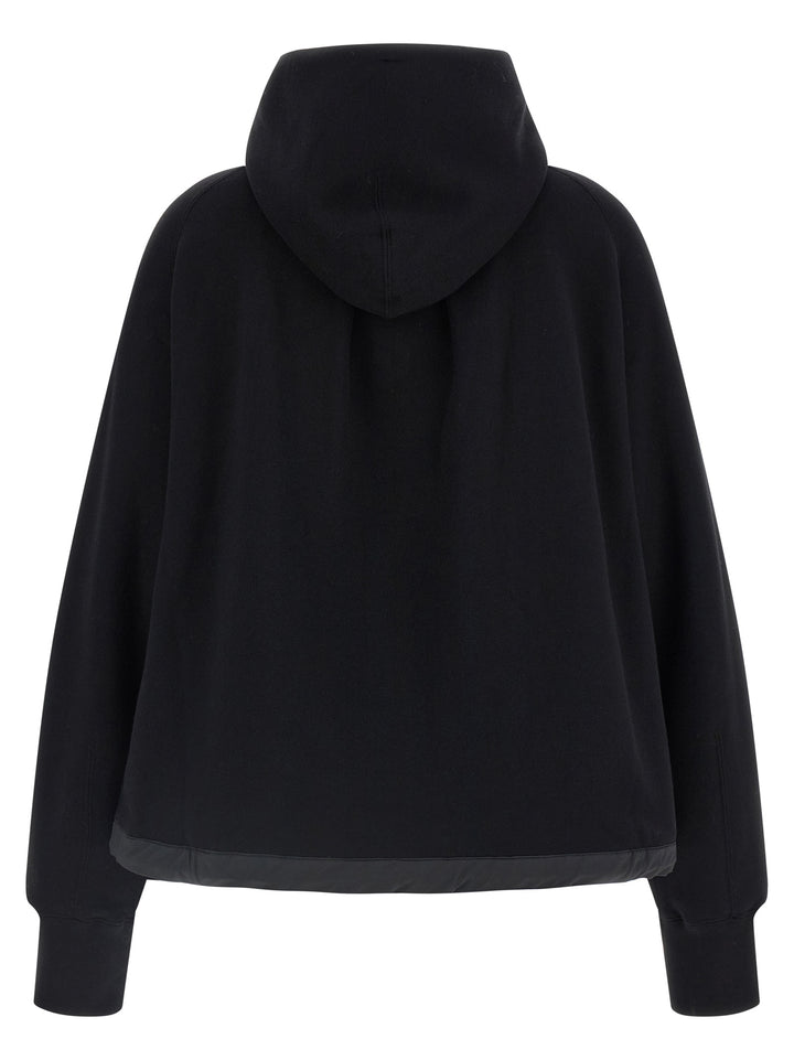 Sacai Cotton Hoodie Sweatshirt - Black | bad03c99ff0863a2cc7292710d2d02e3c5b445e1
