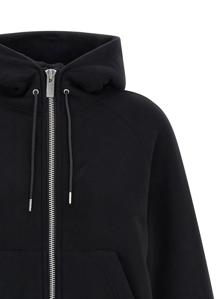 Sacai Cotton Hoodie Sweatshirt - Black | b681459beb807ad813b02c5298d309005660aaf7