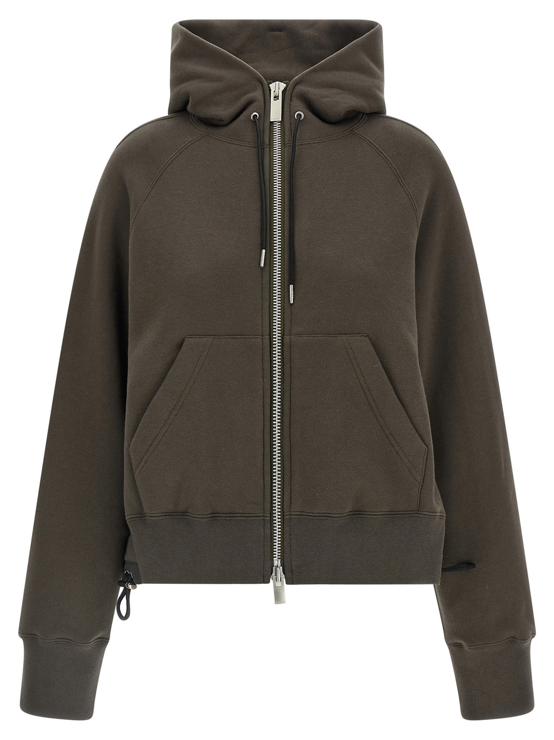 Sacai Cotton Hoodie Sweatshirt - Green | 28c00f75708d2b2f4162272511c57b97c694a3e7