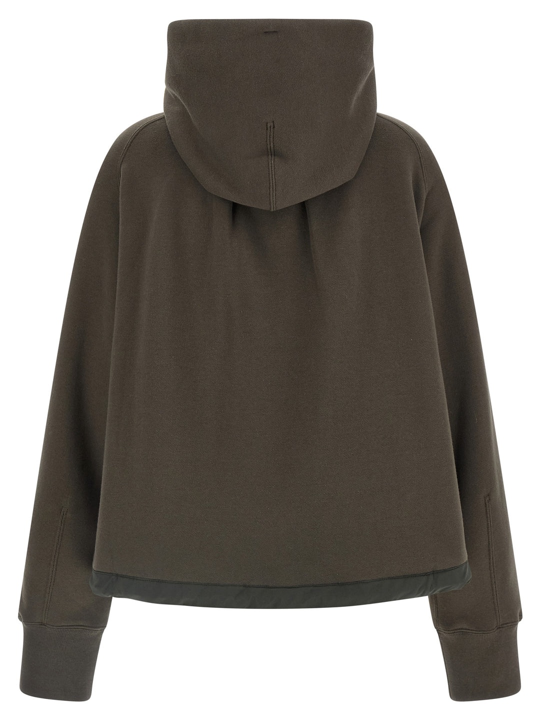 Sacai Cotton Hoodie Sweatshirt - Green | a827a7120867964d6df8a662efe8c84fe47f8478