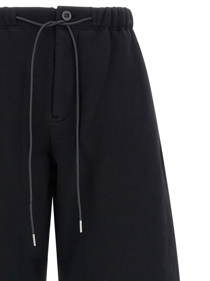 Sacai Trompe L'oeil Bermuda Pants - Black | 93c95080c173e87f908ad77ad822d5cdd073f29f