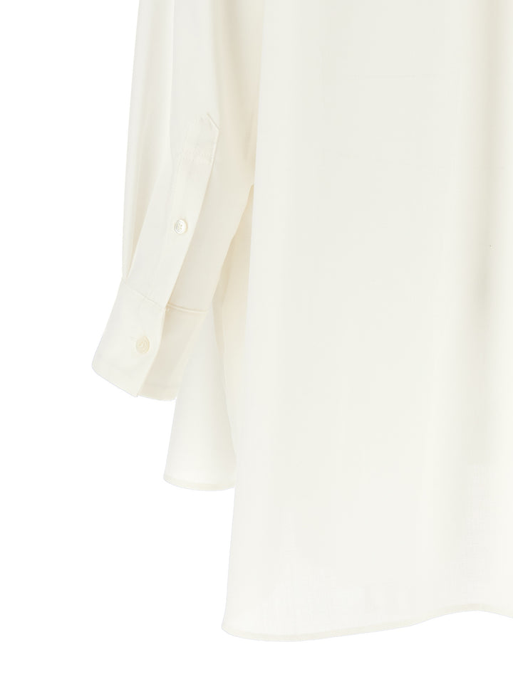 Sacai Hybrid Shirt With Front Panel Model. Shirt and Blouse - White/Black | c6b3aee39c01b1f7a07bf1093b89d8855aa734bc