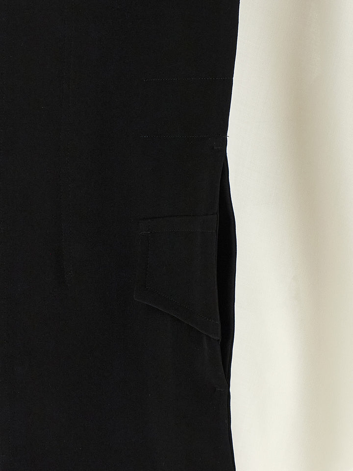 Sacai Hybrid Shirt With Front Panel Model. Shirt and Blouse - White/Black | 289e7b1cfdad69746154a376b93a47c69ed563f6