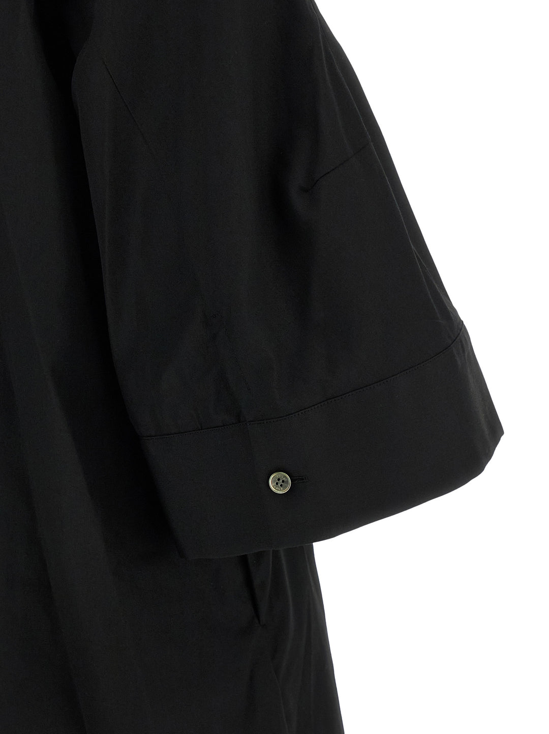 Sacai Chemisier Dress With Wide Sleeves Dresses - Black | 01aaca0adf2c48219aa893d2435506e5c58d975f